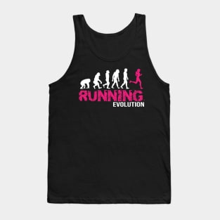 Evolution of Running Girls Runners gift Tank Top